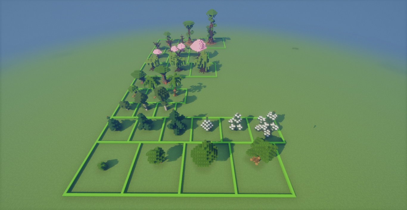 tree pack - 30 trees - 9 types