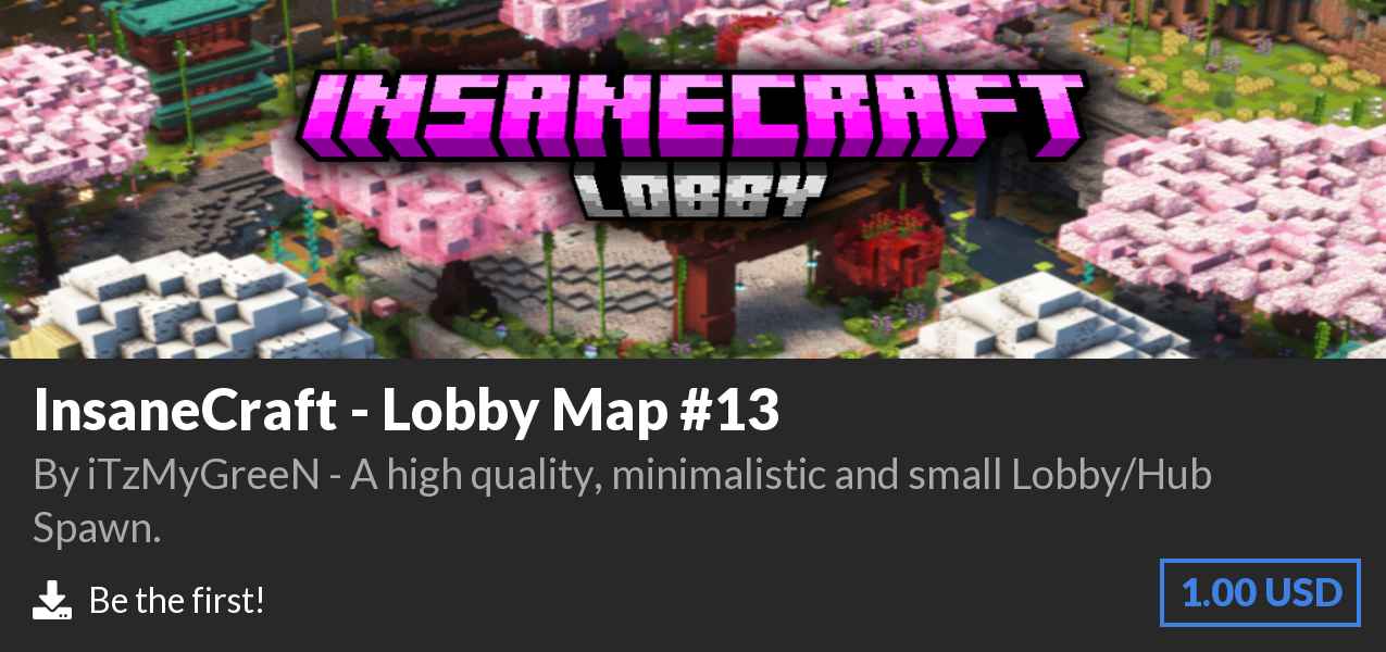 Download InsaneCraft - Lobby Map #13 on Polymart