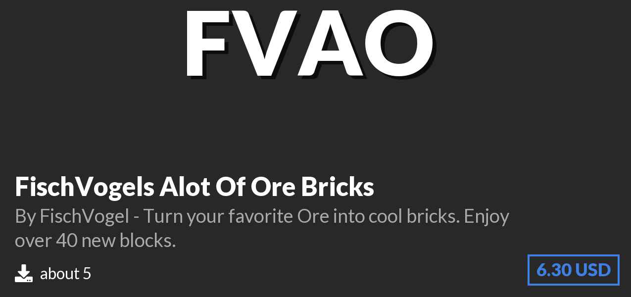 Download FischVogels Alot Of Ore Bricks on Polymart
