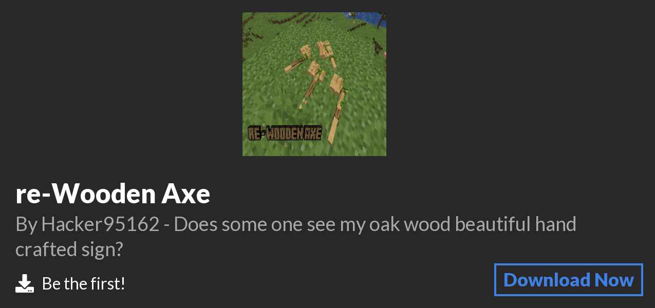 Download re-Wooden Axe on Polymart