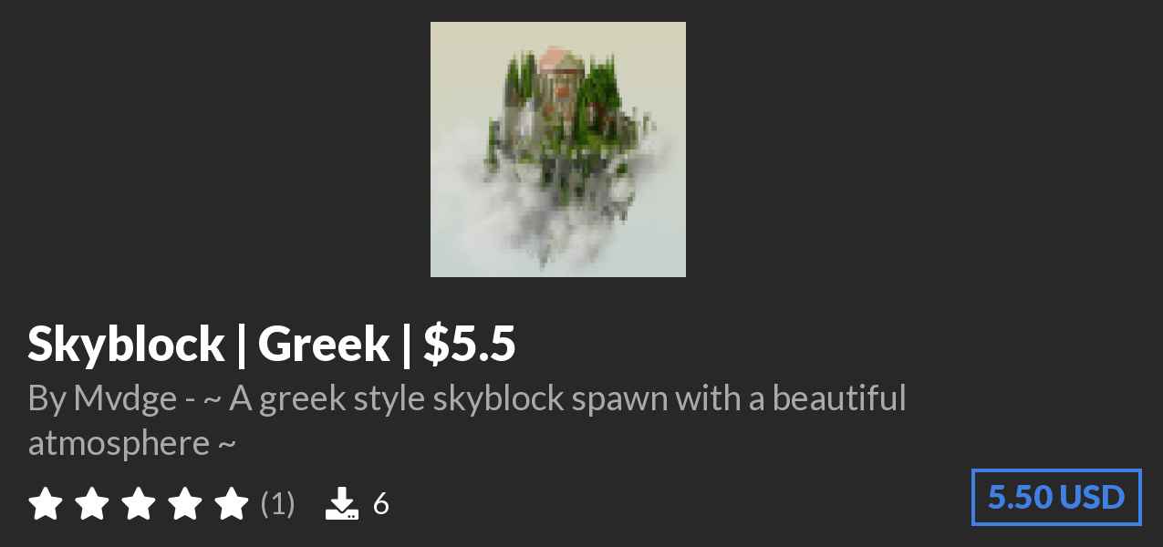 Download ⭐Skyblock | Greek | $5.5⭐ on Polymart