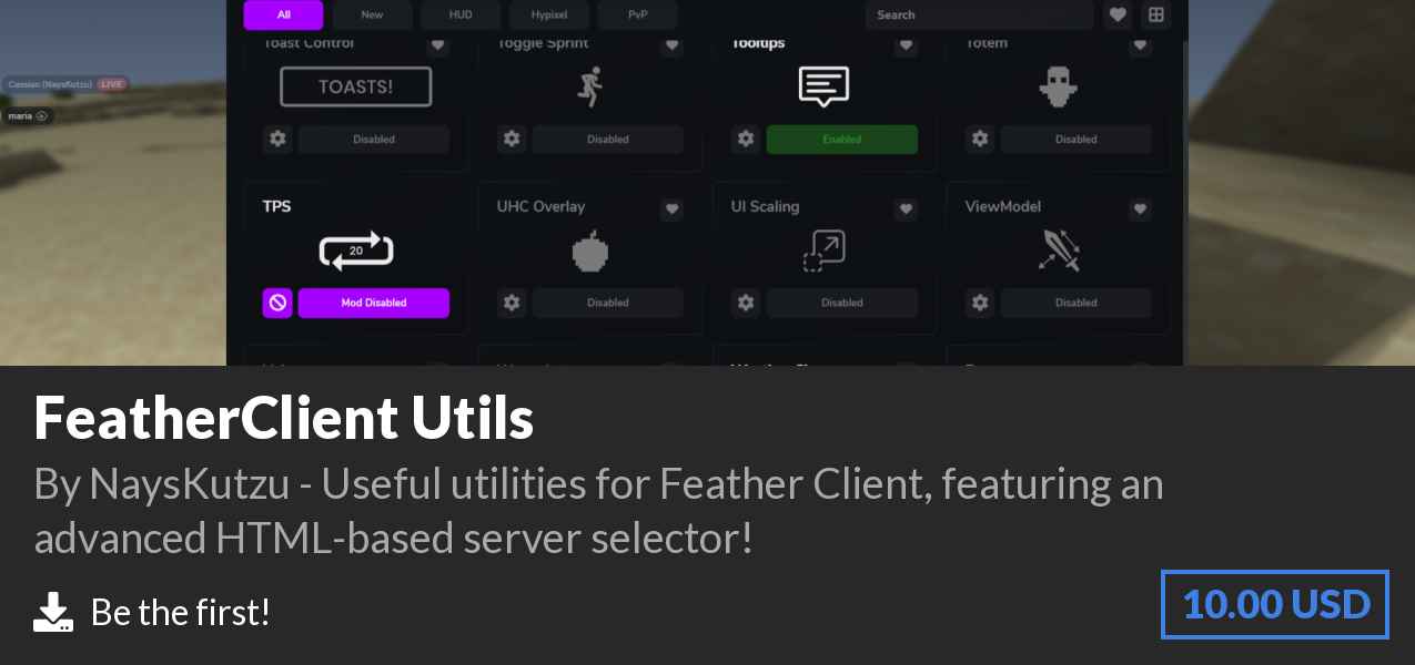 Download FeatherClient Utils on Polymart