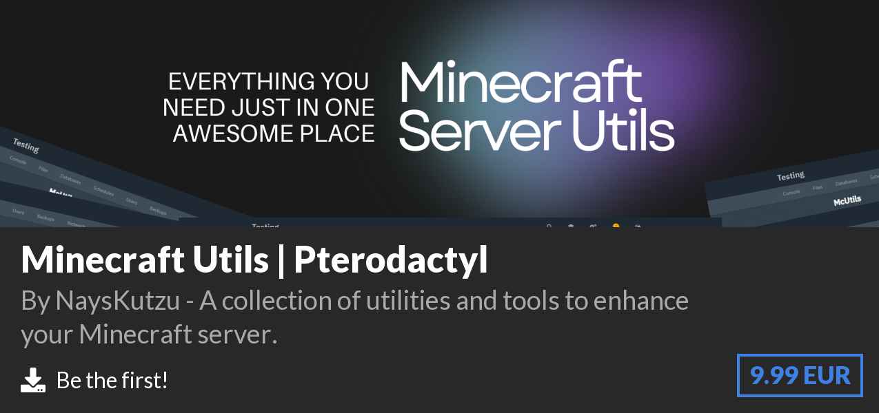 Download Minecraft Utils | Pterodactyl on Polymart