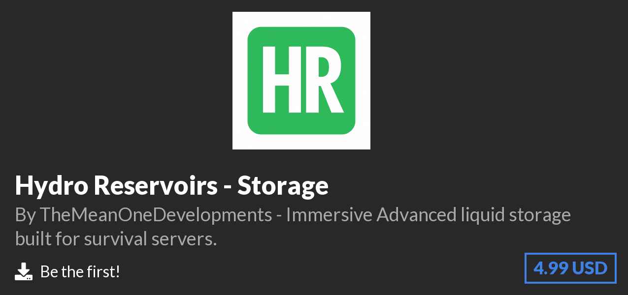 Download Hydro Reservoirs - Storage on Polymart