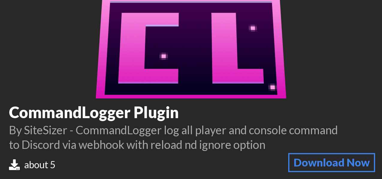 Download CommandLogger Plugin on Polymart