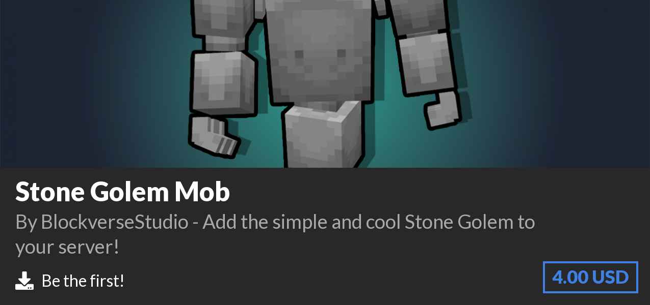 Download Stone Golem Mob on Polymart