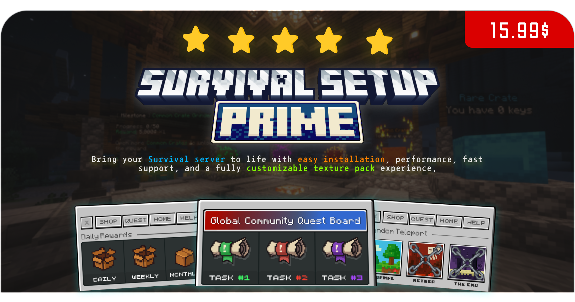Prime Survival | Setup icon