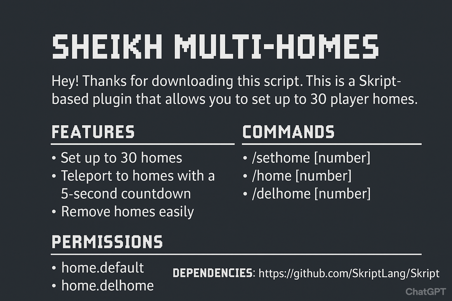 Advanced Multi-Home Skript