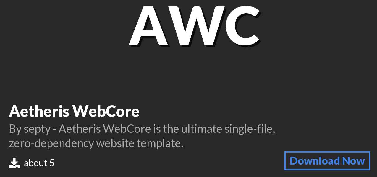 Download Aetheris WebCore on Polymart