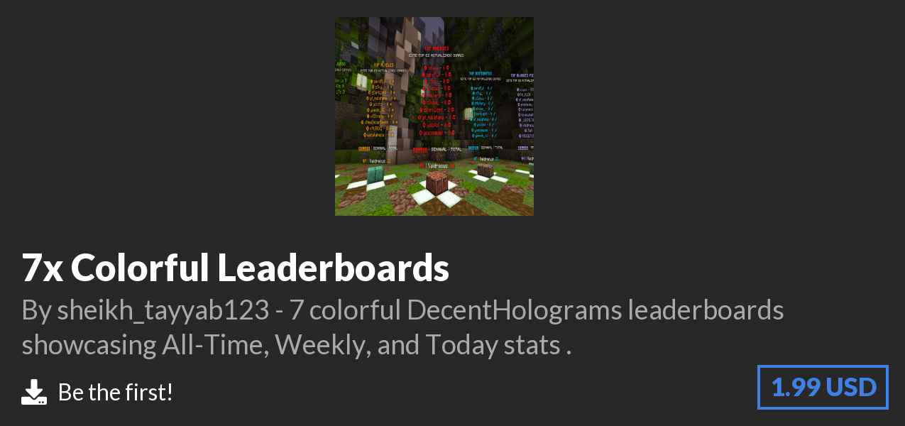Download 7x Colorful Leaderboards on Polymart