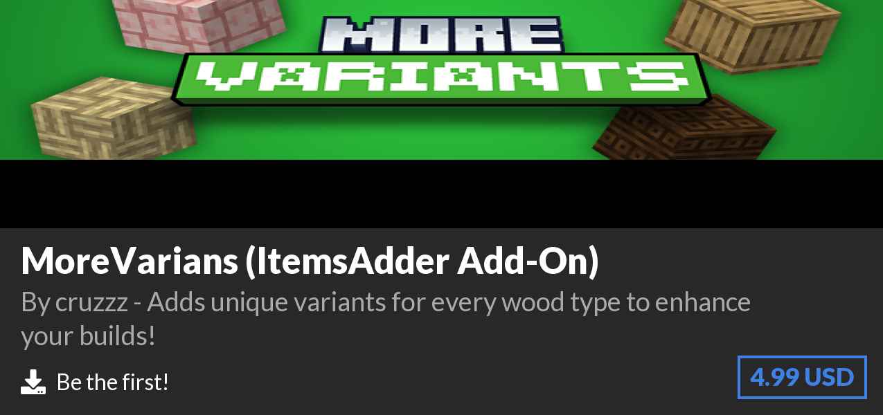 Download MoreVarians (ItemsAdder Add-On) on Polymart