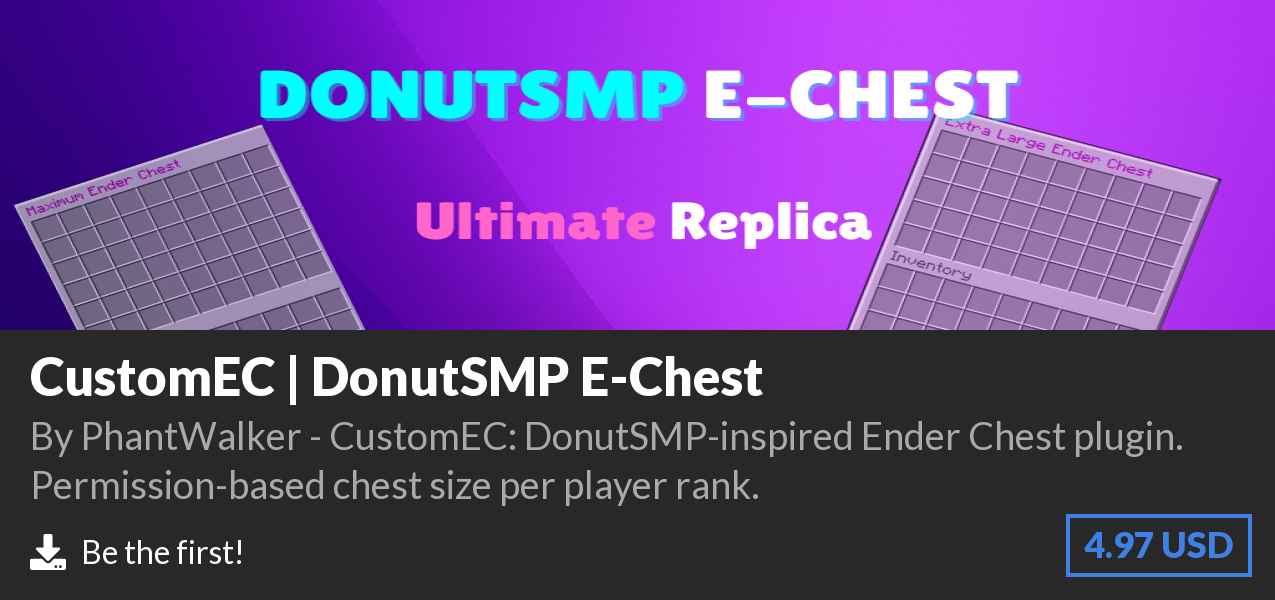 Download CustomEC | DonutSMP E-Chest on Polymart