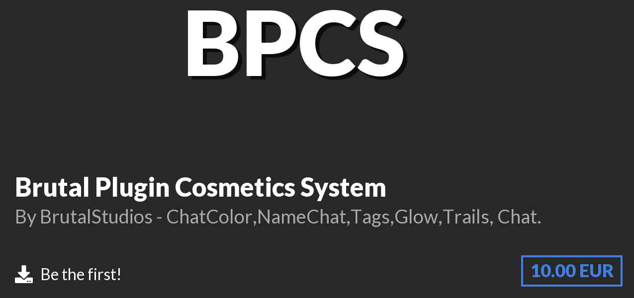 Download Brutal Plugin Cosmetics System on Polymart