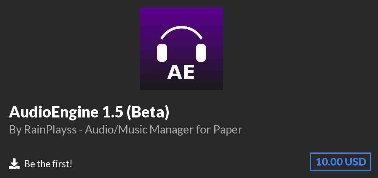 Download AudioEngine 1.5 (Beta) on Polymart