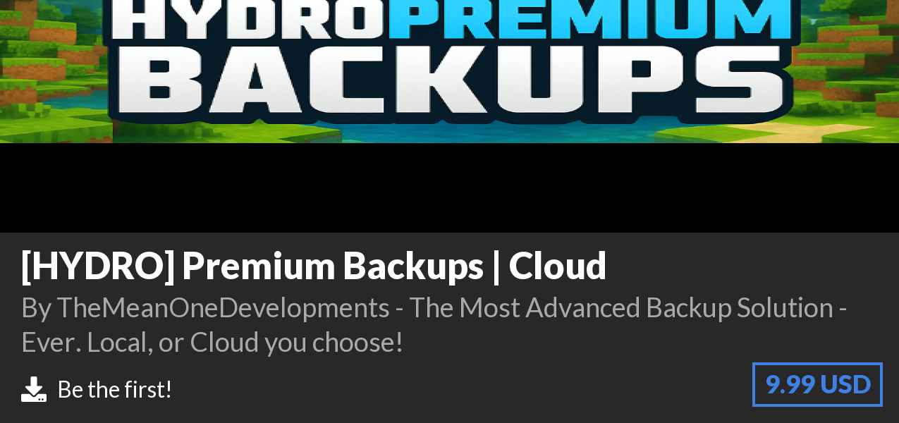 Download [HYDRO] Premium Backups | Cloud on Polymart
