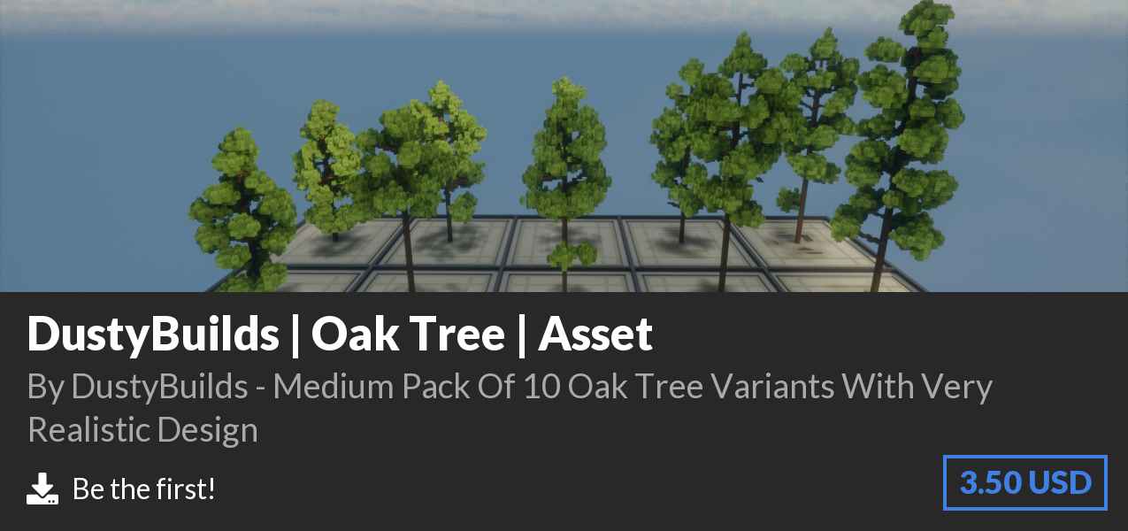 Download DustyBuilds | Oak Tree | Asset on Polymart