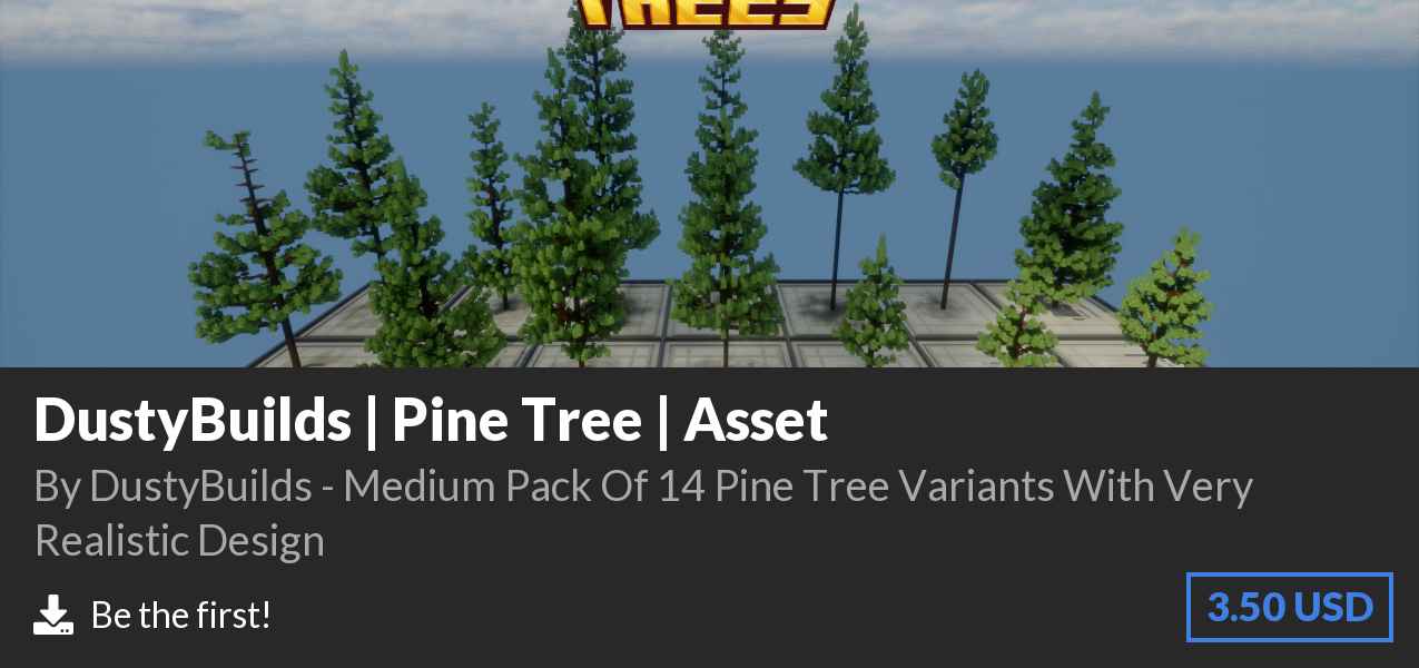 Download DustyBuilds | Pine Tree | Asset on Polymart