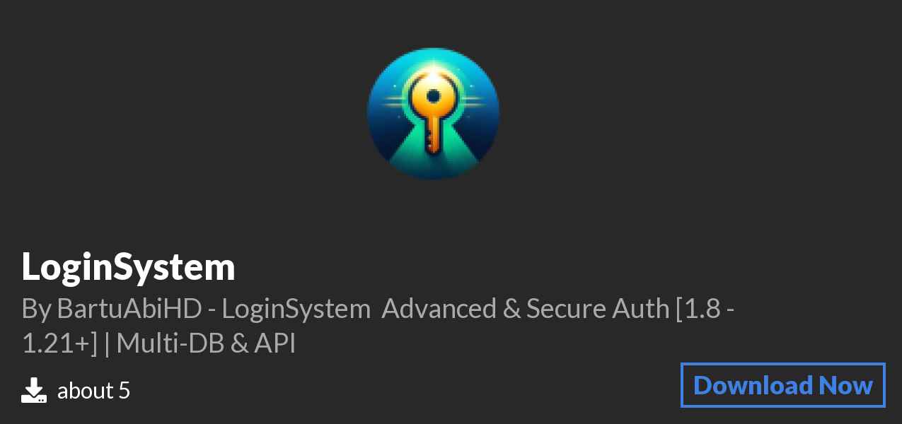 Download LoginSystem on Polymart