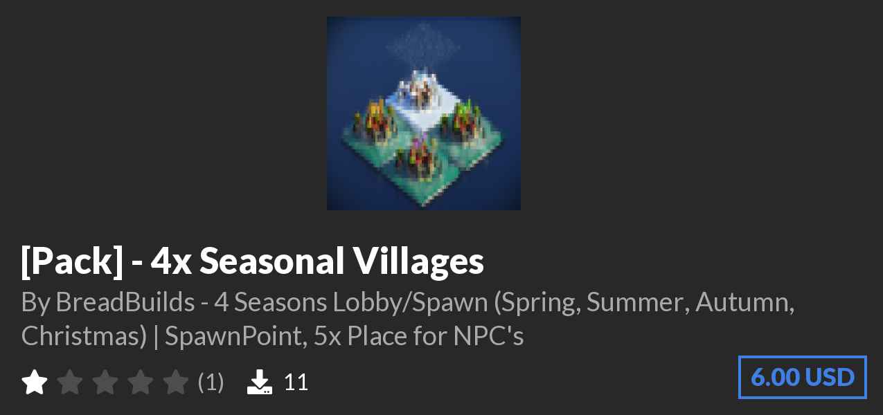 Download [Pack] - 4x Seasonal Villages on Polymart