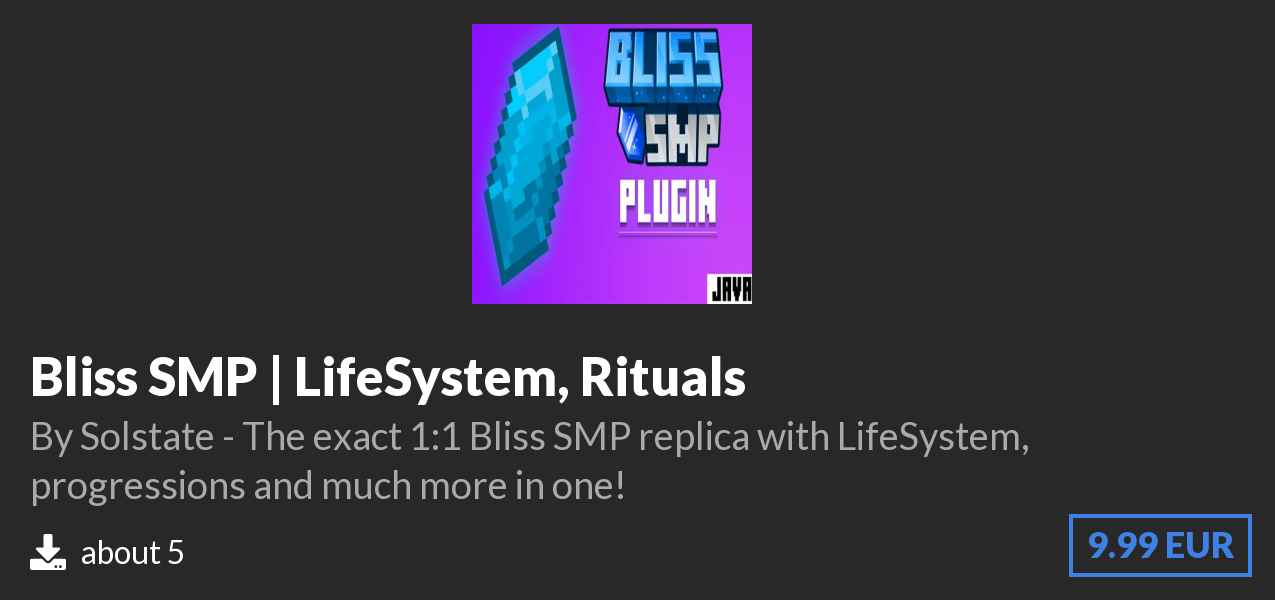 Download Bliss SMP | LifeSystem, Rituals on Polymart