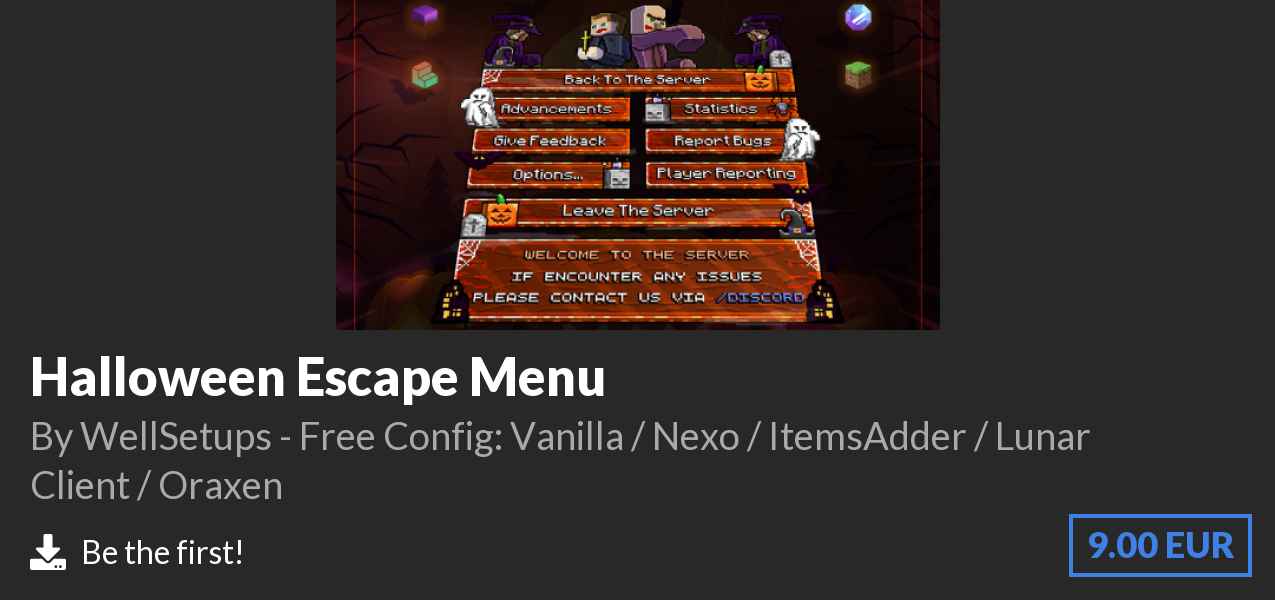 Download Halloween Escape Menu on Polymart