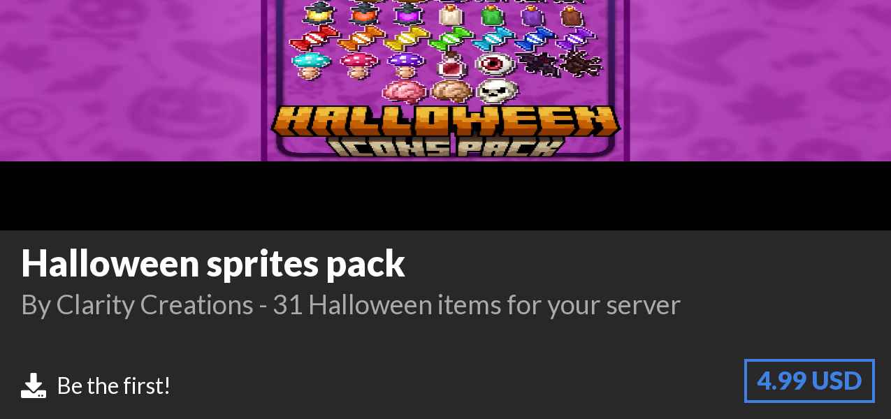 Download Halloween sprites pack on Polymart