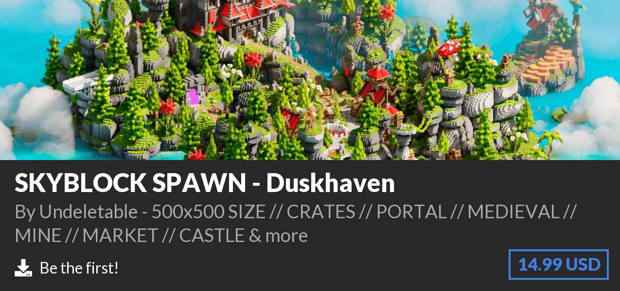Download SKYBLOCK SPAWN - Duskhaven on Polymart
