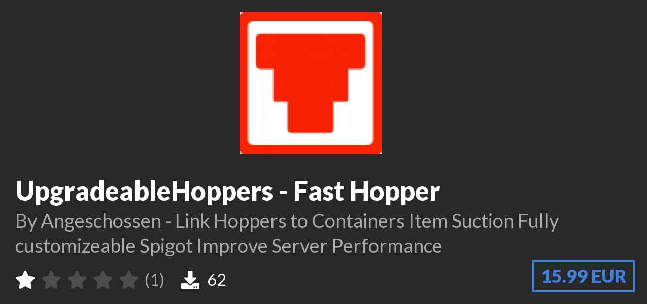 Download UpgradeableHoppers - Fast Hopper on Polymart
