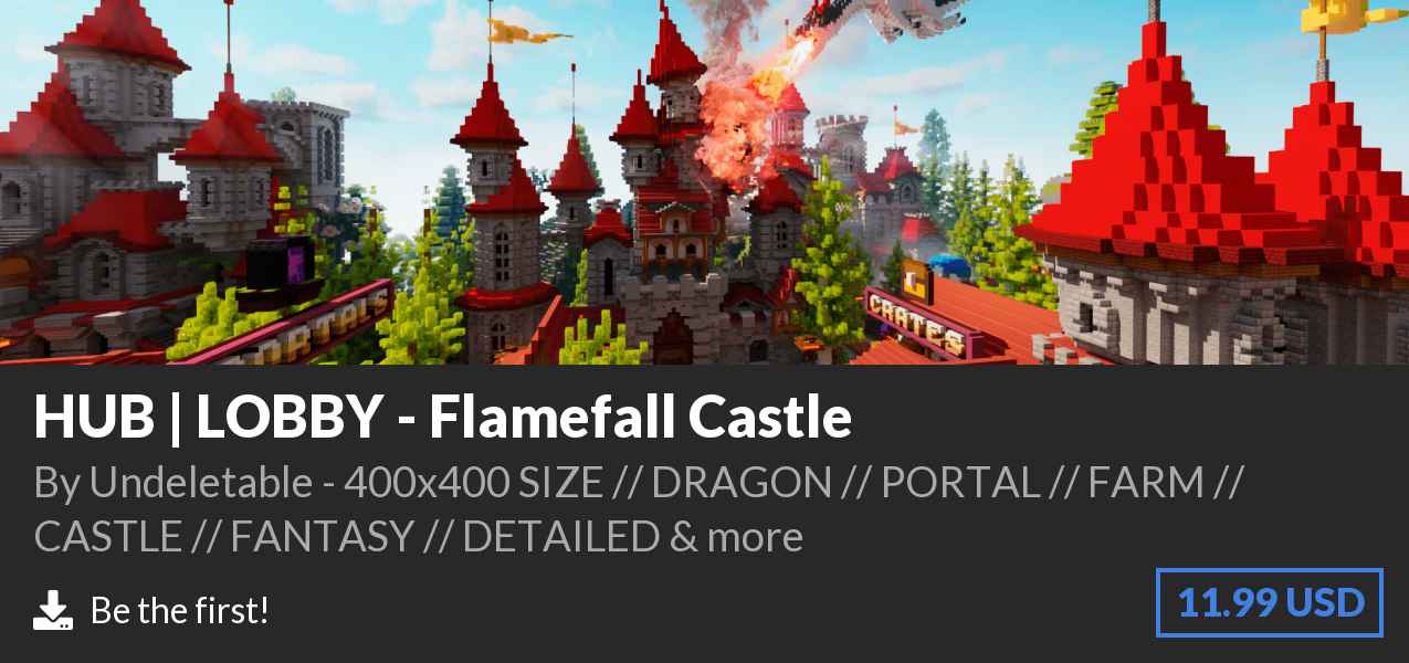 Download HUB | LOBBY - Flamefall Castle on Polymart