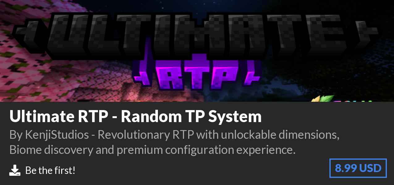 Download Ultimate RTP - Random TP System on Polymart