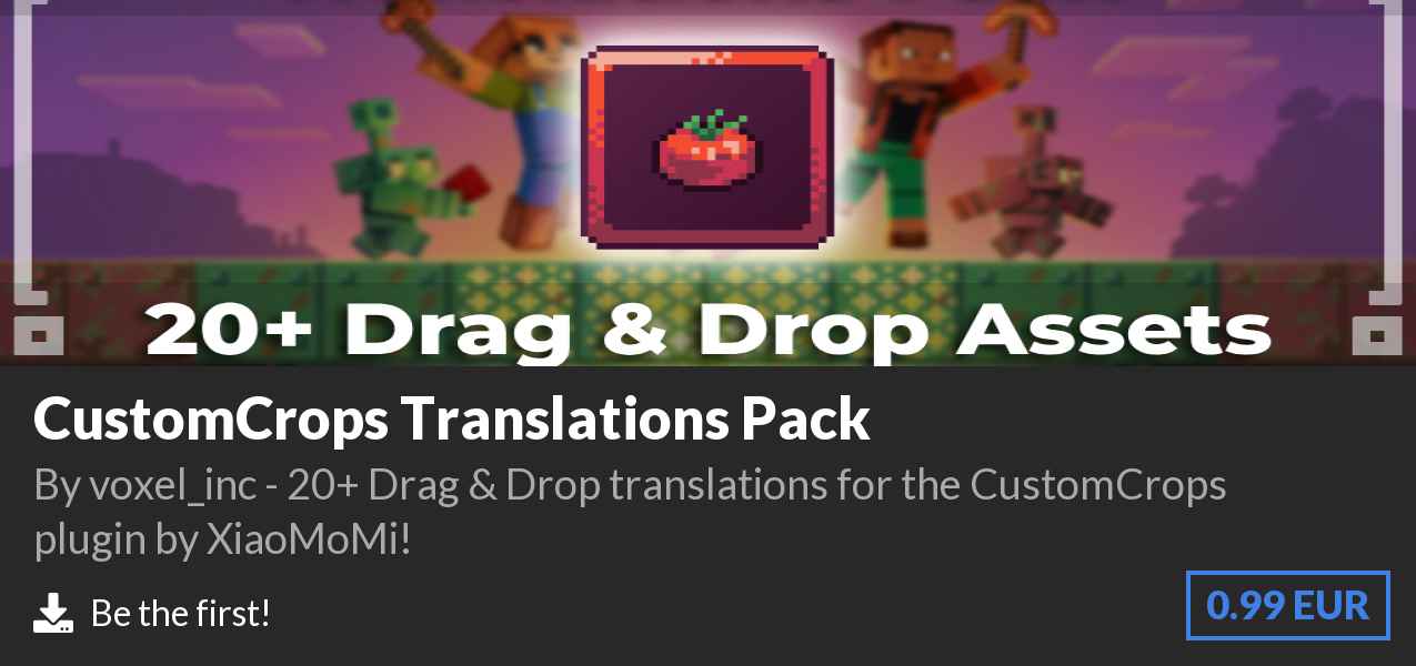 Download CustomCrops Translations Pack on Polymart