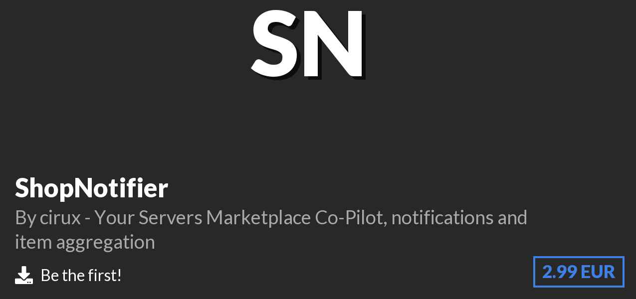 Download ShopNotifier on Polymart
