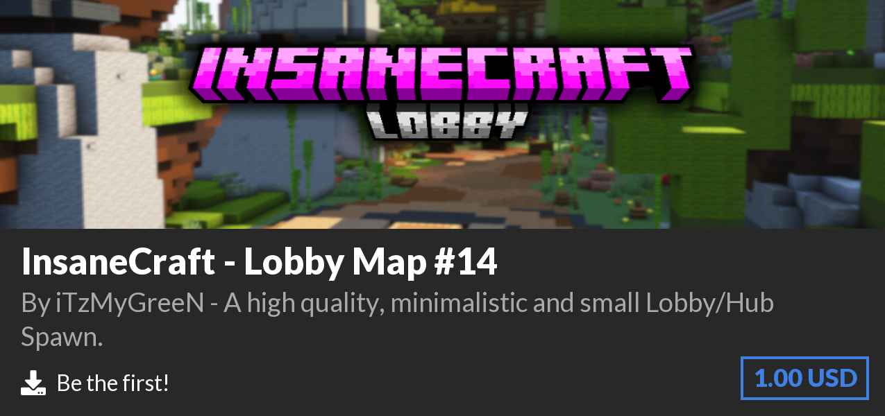 Download InsaneCraft - Lobby Map #14 on Polymart