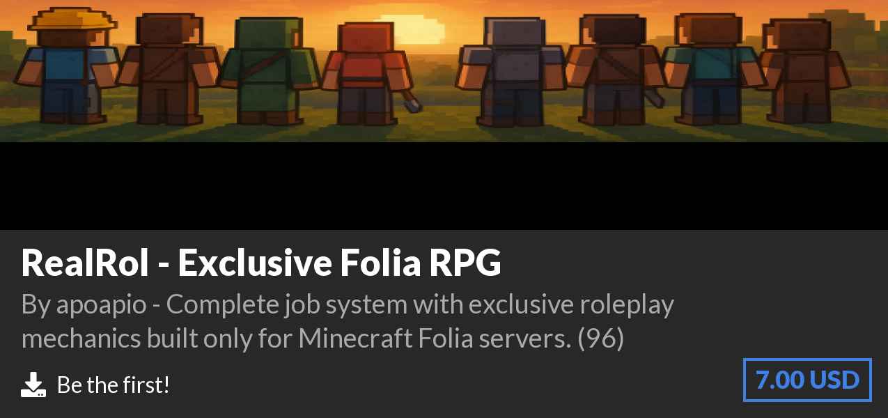 Download RealRol - Exclusive Folia RPG on Polymart