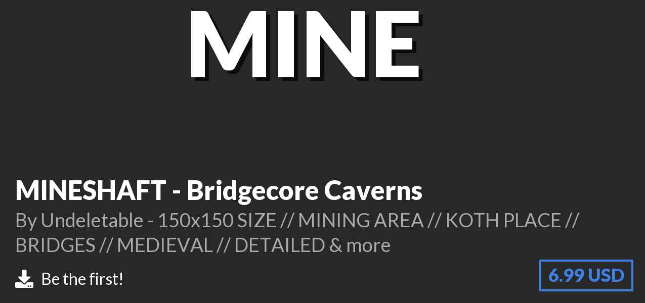 Download MINESHAFT - Bridgecore Caverns on Polymart