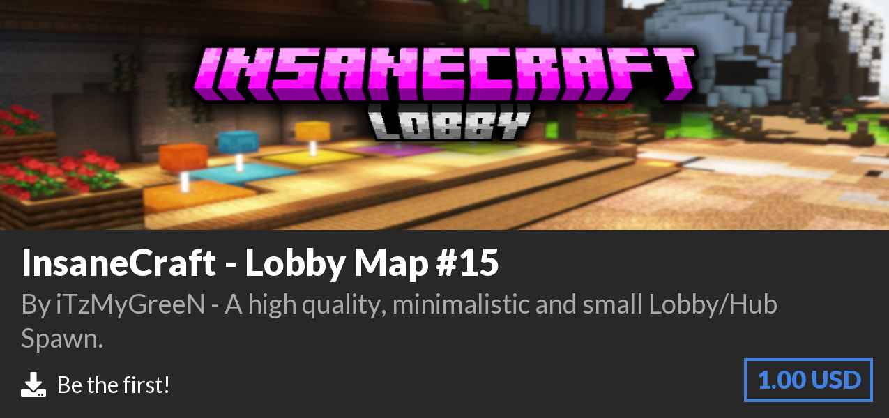 Download InsaneCraft - Lobby Map #15 on Polymart