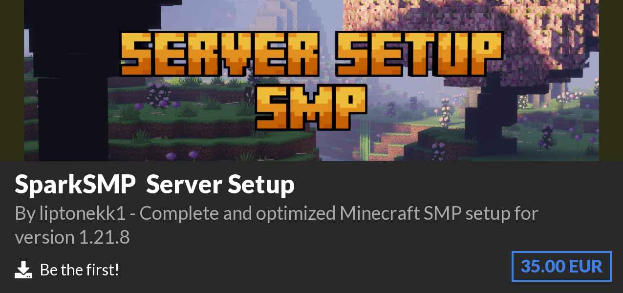 Download SparkSMP – Server Setup on Polymart