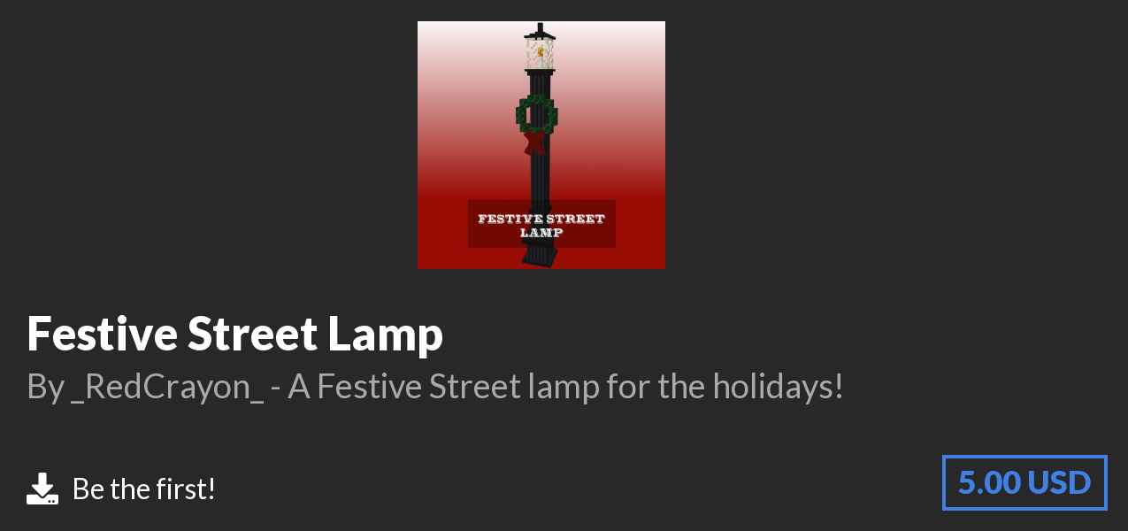 Download Festive Street Lamp on Polymart