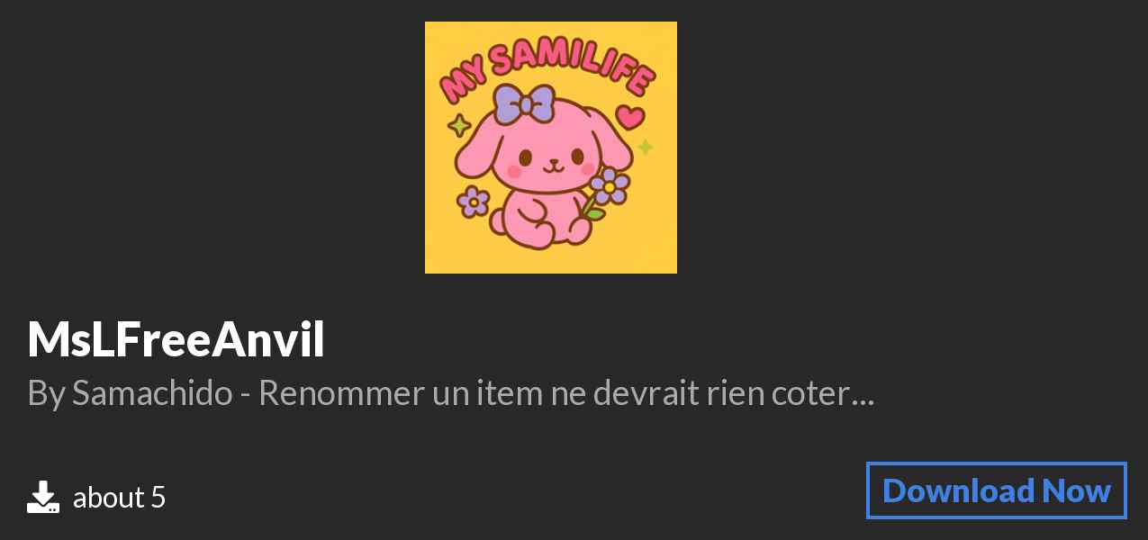 Download MsLFreeAnvil on Polymart