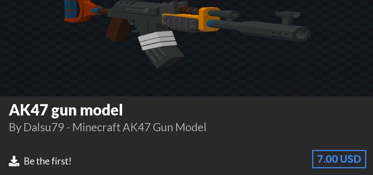 Download AK47 gun model on Polymart