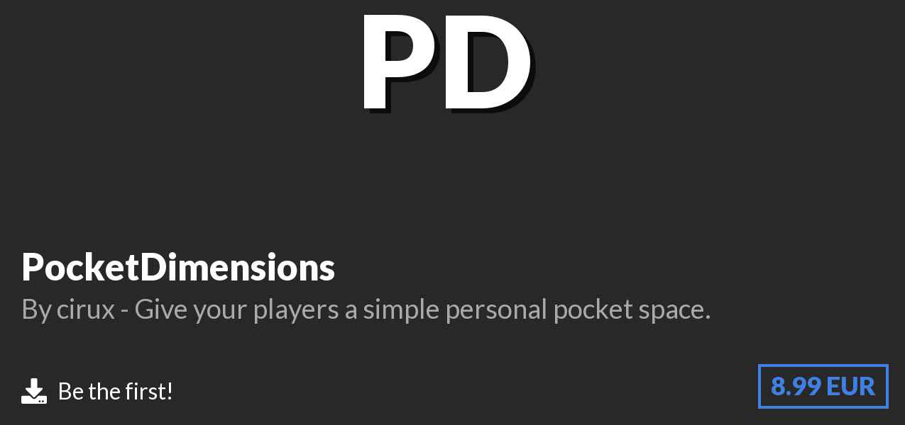 Download PocketDimensions on Polymart