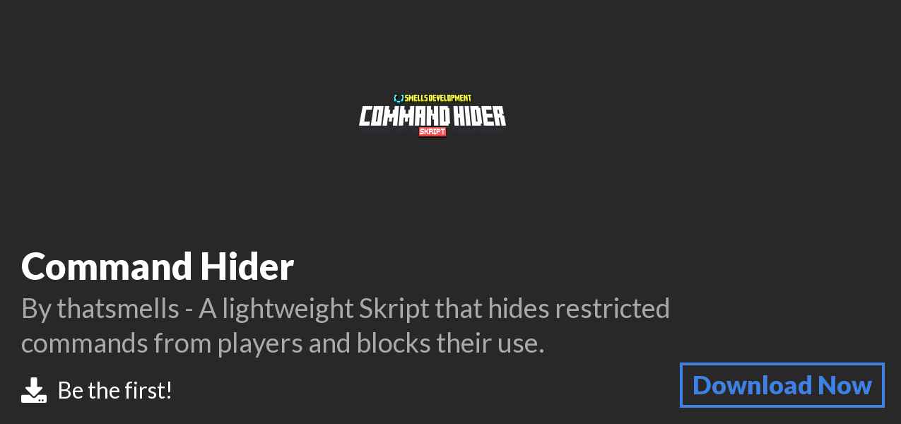 Download Command Hider on Polymart