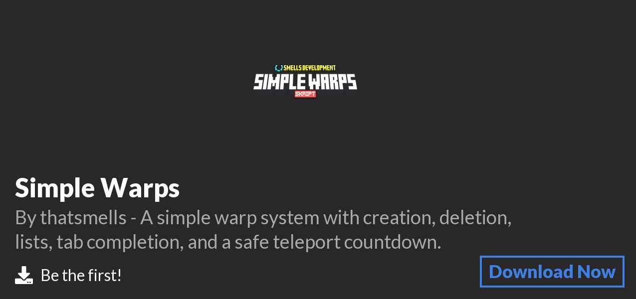 Download Simple Warps on Polymart