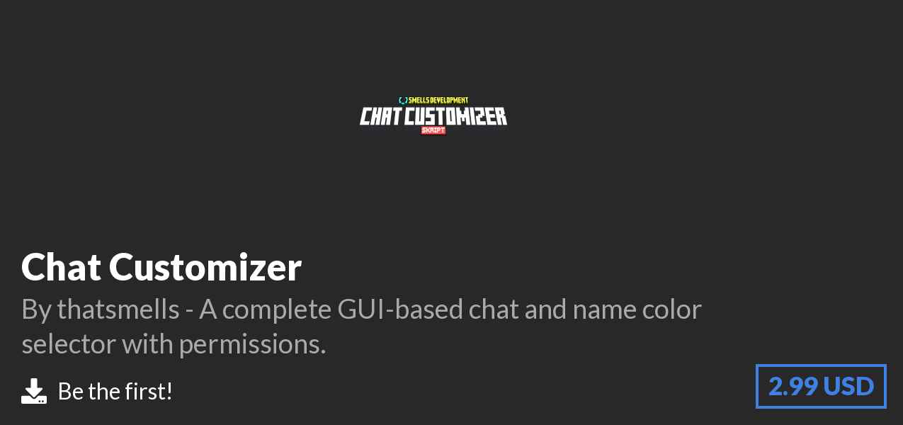 Download Chat Customizer on Polymart