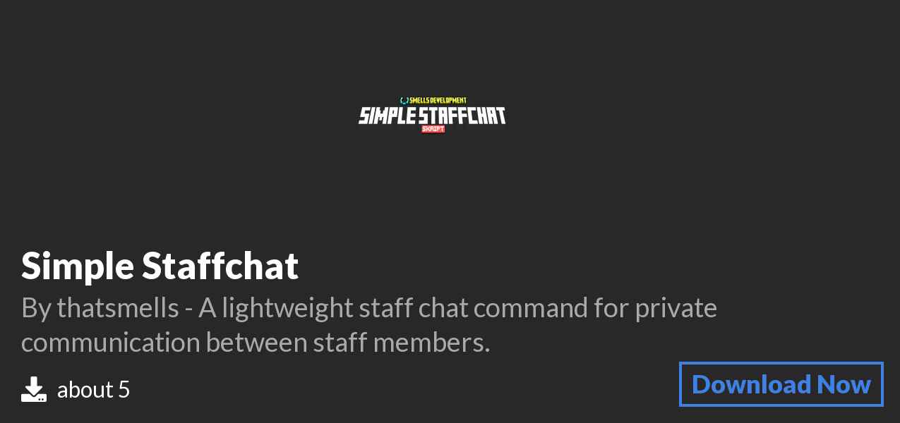 Download Simple Staffchat on Polymart