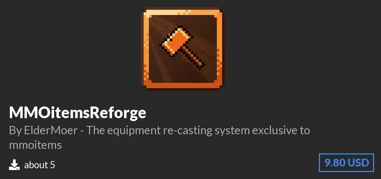 Download MMOitemsReforge on Polymart