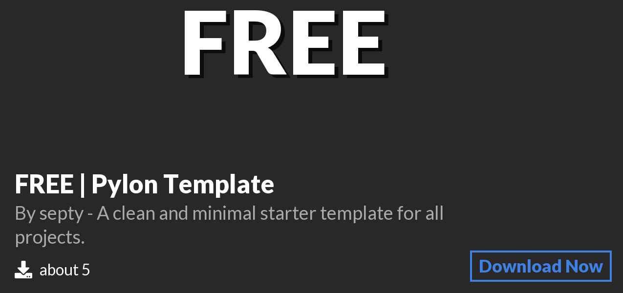 Download FREE | Pylon Template on Polymart