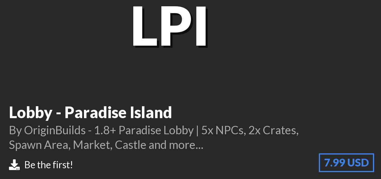 Download Lobby - Paradise Island on Polymart
