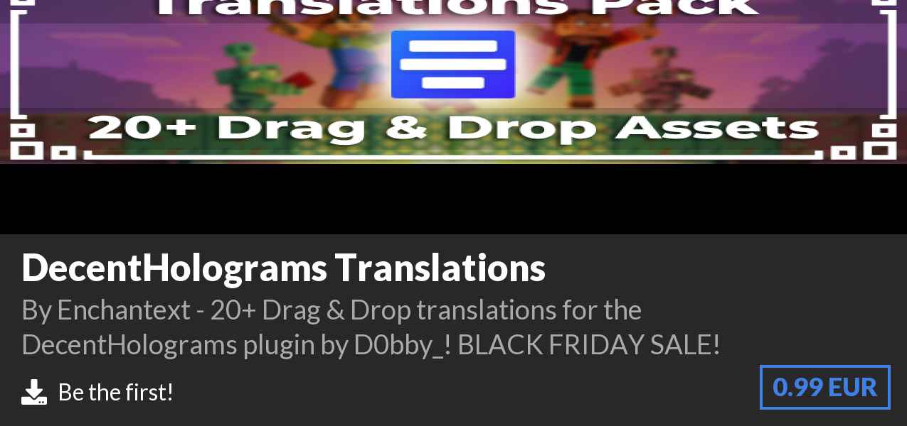 Download DecentHolograms Translations on Polymart