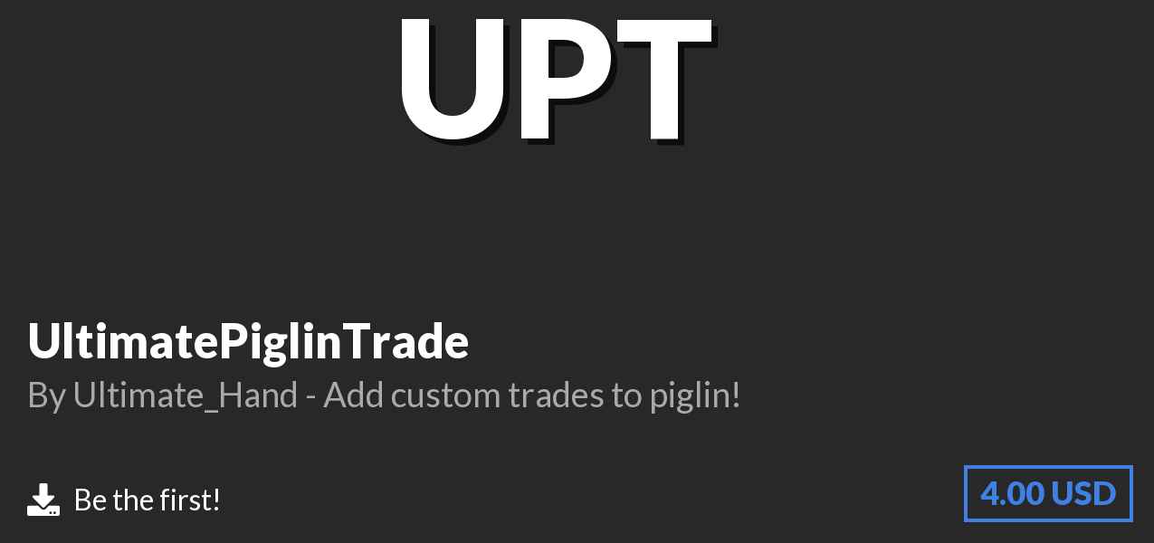 Download UltimatePiglinTrade on Polymart
